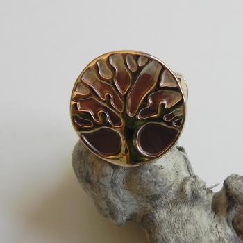 Ring Lebensbaum braun